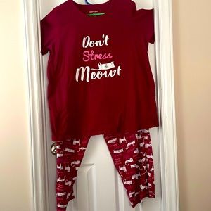Don’t Stress Meowt Cat Pajama Set